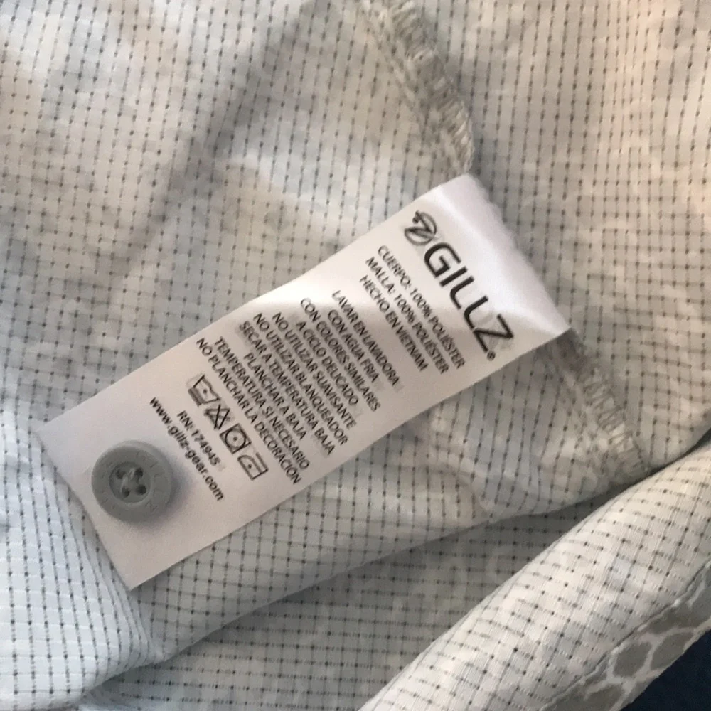 Gillz Men's Flex Mesh Woven Shirt High Rise Grey Grunge NWT - Picture 8 of 8